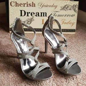 Sparkling high heels